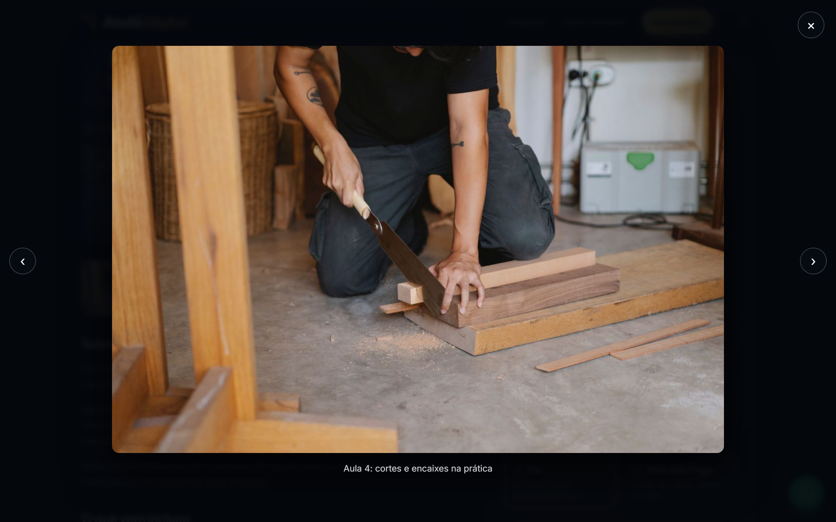Galeria ampliada: o comprador vê o material antes de comprar