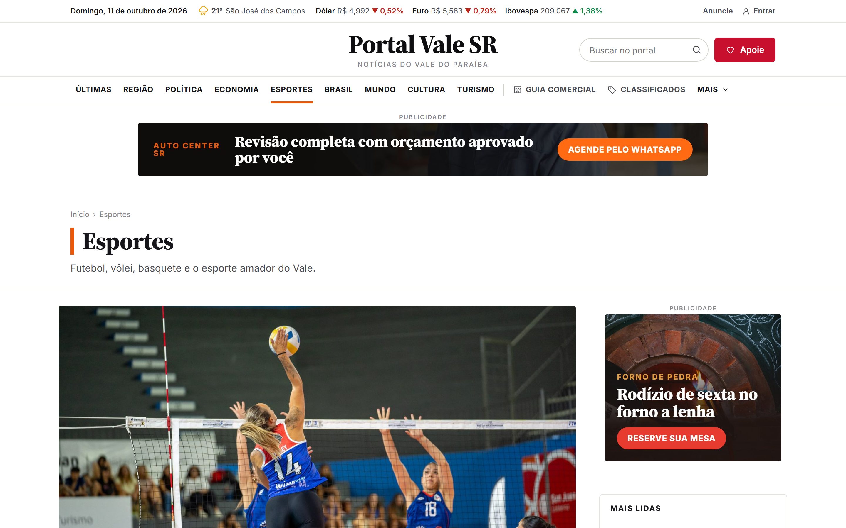 Editoria com notícias da redação e da Agência Brasil