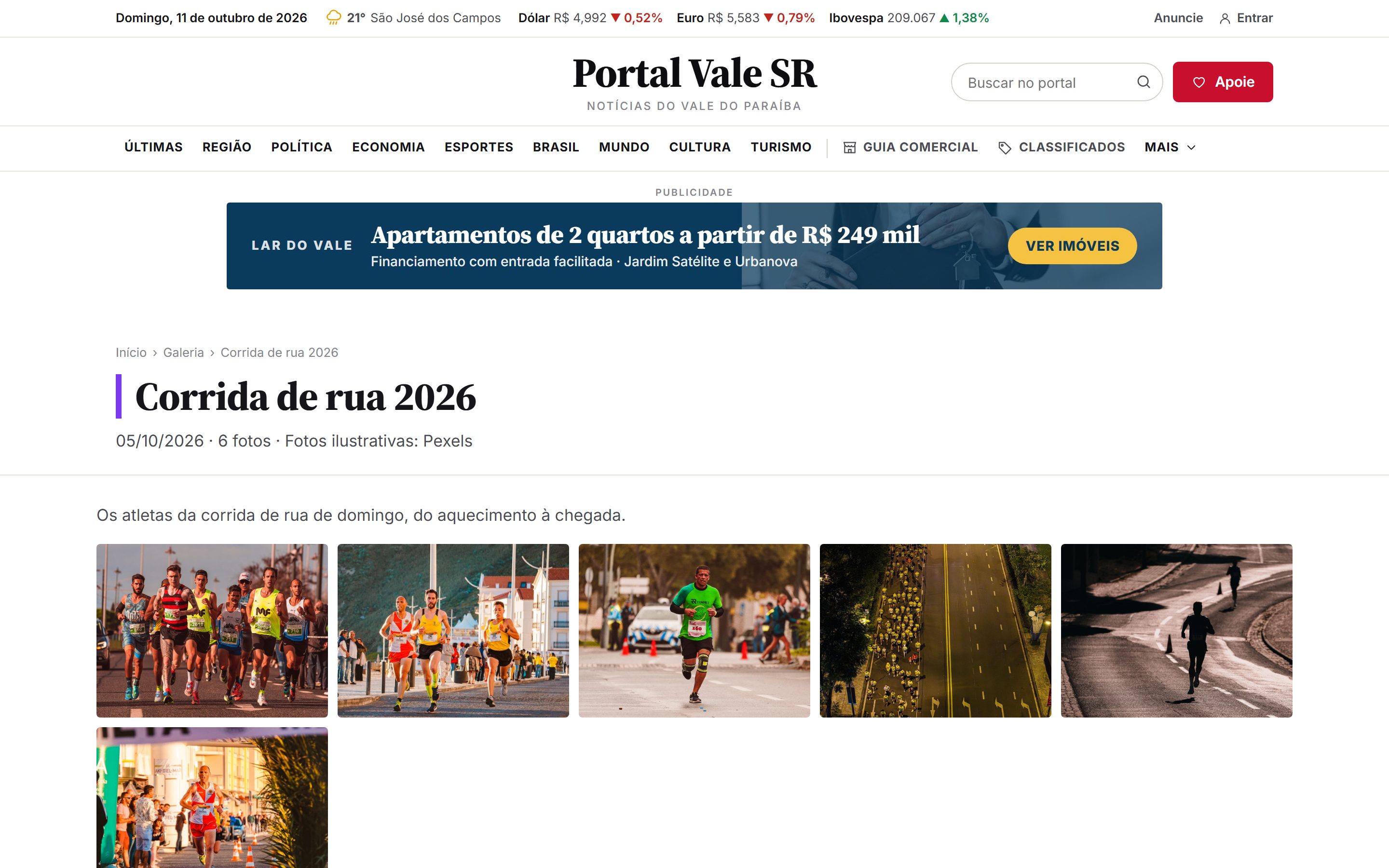 Galeria de fotos em álbuns